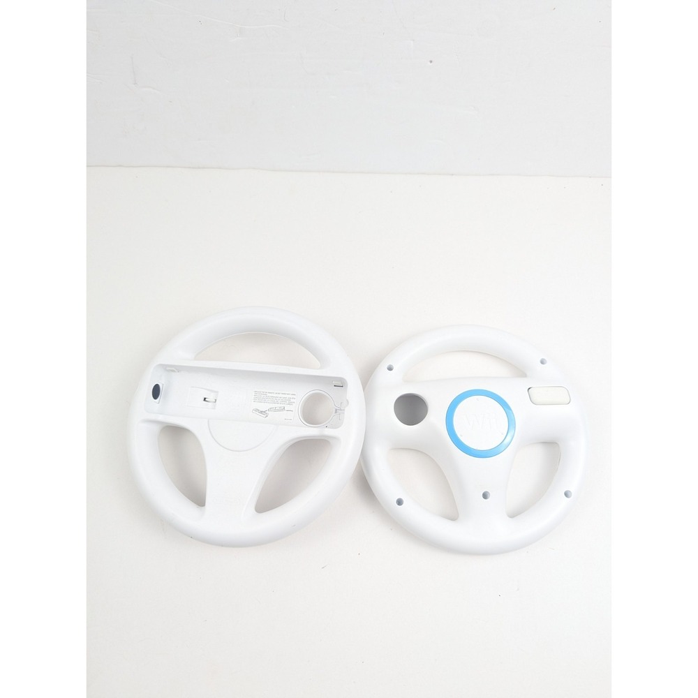 2 Official Nintendo Wii Mario Kart Racing Steering Wheels Rvl-024